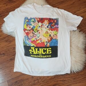 Alice In Wonderland Graphic Cotton Tshirt